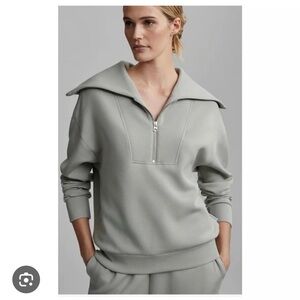 Varley Yates Half-Zip Seagrass Sweatshirt